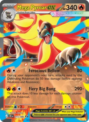 Mega Pyroar ex 015/086 - Holo