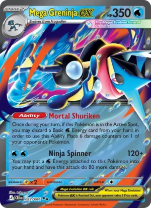 Mega Greninja ex 022/086 - Holo