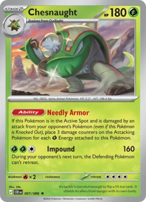 Chesnaught 007/086 - Reverse Holo