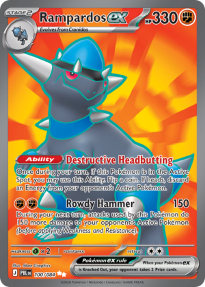 Rampardos ex 100/084 - Holo