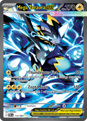 Mega Zeraora ex 114/084 - Holo