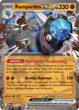 Rampardos ex 045/084 - Holo