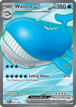Wailord ex 097/084 - Holo